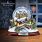 Thomas Kinkade Jingle Bells Illuminated Musical Christmas Snowglobe